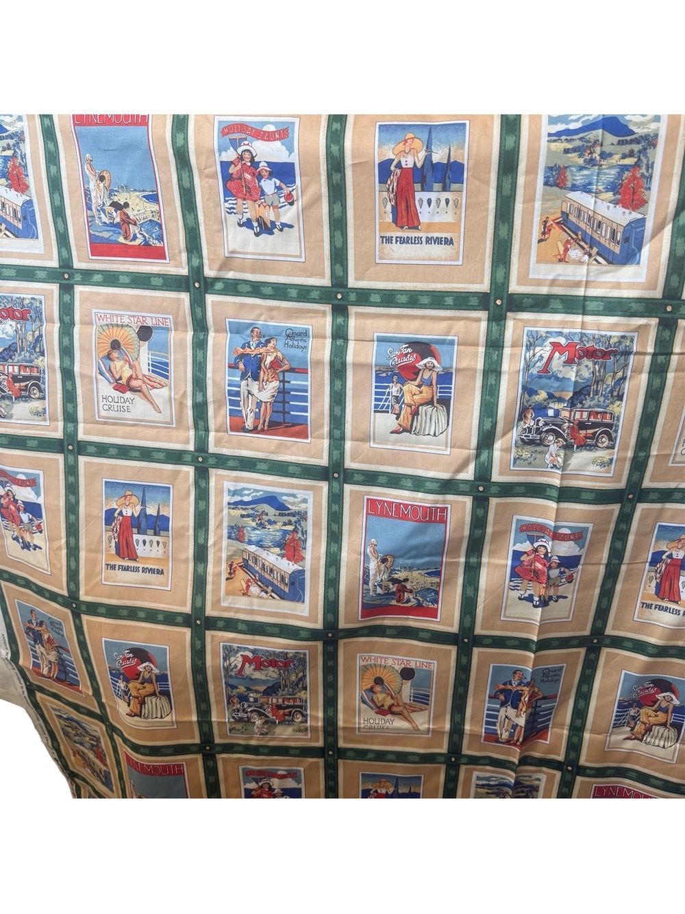Vintage Scrapbook Fabric by Woodrow Studios London 2+ yards 44”